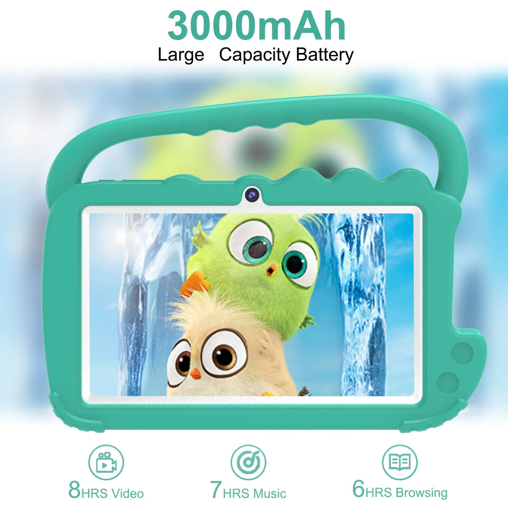 Kids Tablet, Toddler Tablet, 7" Tableta for Boys Girls, 32GB ROM 4GB RAM Android Tablet, Wifi Dual Camera Safety Eye Protection Screen, Parental Control APP, Latest Model Kid Tablets.